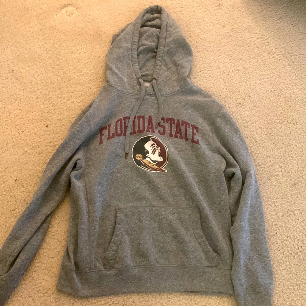 League collegiate wear: Triblend Sweats: Florida state faded grey sweatshirt